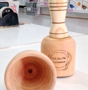 Copa Champignon de Madera Premiun de 10 cm