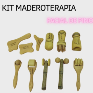 Kit de Maderoterapia Facial 11 piezas