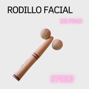 Rodillo Facial de Pino para Maderoterapia