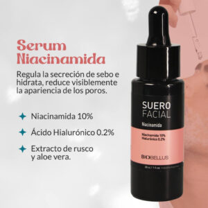 Suero Facial Niacinamida  Biobellus x 30ml