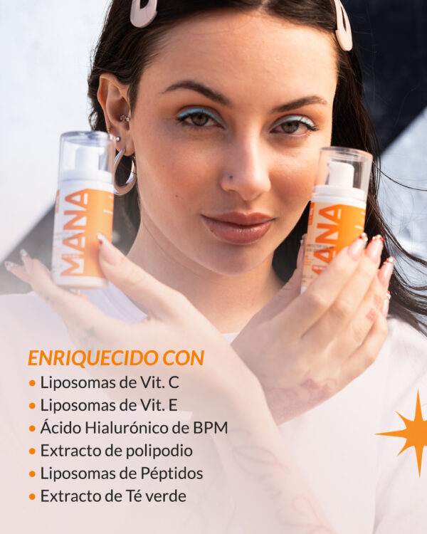 Protector Solar Mana FPS 60+ FP UVA 35 2 tonos - Imagen 3