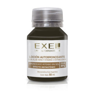 LOCIÓN AUTOBRONCEANTE DHA 8% ·  Exel Biocosmetica