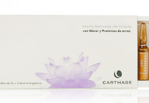 Ampollas Reafirmantes y Revitalizantes con Nácar y Proteínas de Arroz FACIAL 10 u. de 3cc Carthage