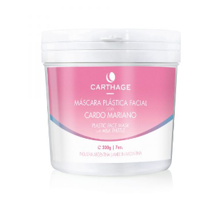 Máscara Plástica Facial con Cardo Mariano x 200gr  Carthage