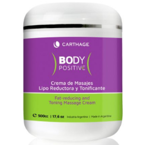 Crema de Masajes Lio reductor y Tonificante Body Positve  Carthage
