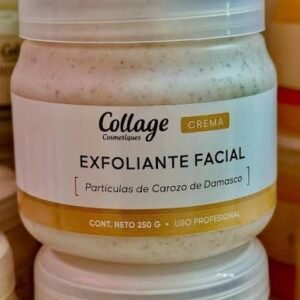 Crema EXFOLIANTE FACIAL con Partículas de Carozo de Damasco  Collage