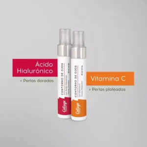 Contorno de Ojos con Ácido Hialurónico + Perlas doradas  Collage