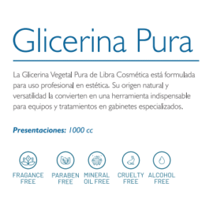Glicerina Pura Libra cosmética x litro