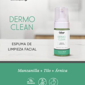 Espuma de Limpieza Facial DERMO CLEAN Manzanilla, Tilo y Árnica Collage