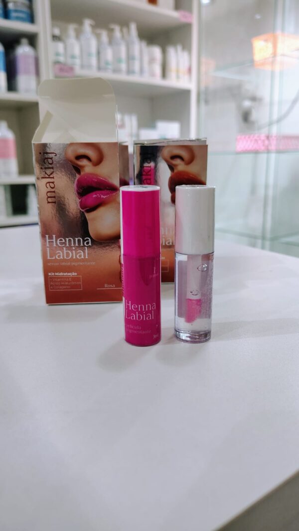 Henna Labial Makiaj  + kit de hidratacion