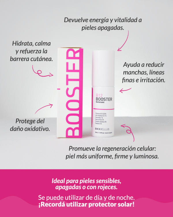 Booster B12  vitaminas B3, B5 y B12 x 30ml Biobellus - Imagen 3