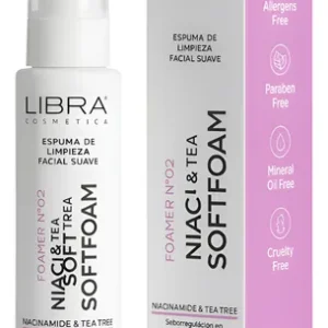 Espuma de Limpieza x 150cc Niacinamida + Tea Tree oil Libra Cosmetica