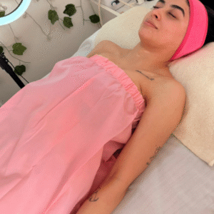 Pareo de Friselina gruesa lavable con abrojo Rosa