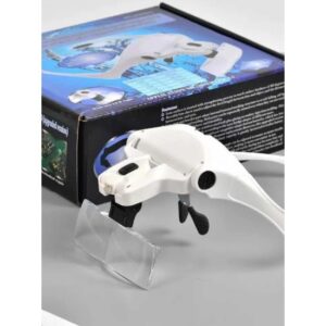 Vincha con Lupa y Led con 5 aumentos intercambiables