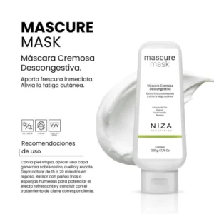 MASCURE MASK x 220gr Máscara Cremosa Descongestiva NIZA