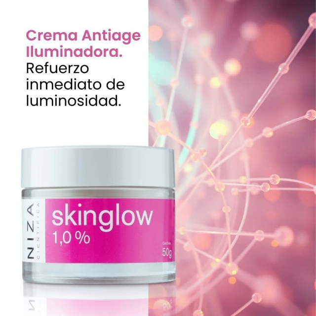 SKINGLOW ROSTRO 1% Crema Antiage Iluminadora x 50gr NIZA - Imagen 4