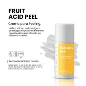 FRUIT ACID PEEL Crema Hidratante y Peeling Suave con Ahas NIZA 45gr