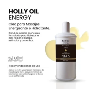 HOLLY OIL ENERGY X500 Oleo para masajes energizante NIZA