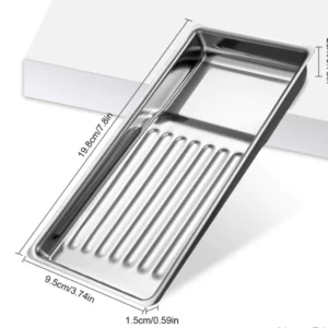 Bandeja de Acero acanalada y con 2 alturas