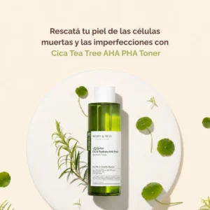 Loción Facial  VEGAN CICA TEA TREE AHA PHA BLEMISH TONER 200ml Mary&May