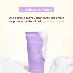 Espuma de limpieza WHITE COLLAGEN 46.6% de Colágeno y Niacinamida 1% x 150ml Mary&May
