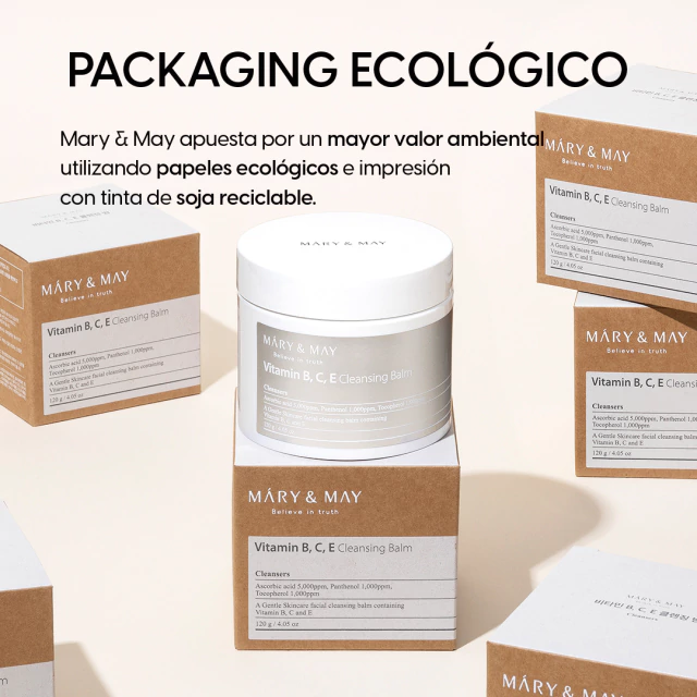 Bálsamo Limpiador con VITAMIN B, C, E CLEANSING BALM 120g Mary&May - Imagen 2