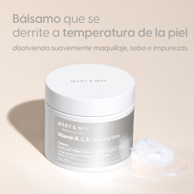 Bálsamo Limpiador con VITAMIN B, C, E CLEANSING BALM 120g Mary&May - Imagen 3