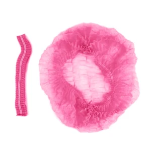 Cofias plisada descartable Fucsia paq de 100u