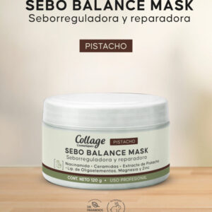Máscara Sebo Balance con Niacinamida + Ceramidas + Pistacho + Oligoelementos Liposomados Collage