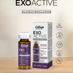 Ampolla Pro Age Complex Exosomas de Resveratrol 2% + Niacinamida 2% + Elastina hidrolizada 1% + Péptidos de cobre x 15 ml Collage