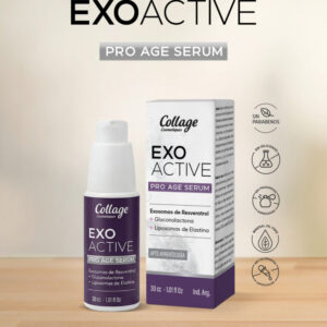 Serum Pro Age Exosomas de Resveratrol + Gluconolactona + Liposomas de Elastina x 30cc Collage