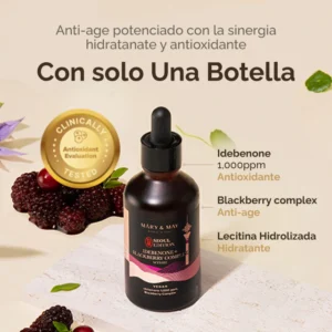 Serum facial  con IDEBENONE+BLACKBERRY COMPLEX SEOUL SERUM 80ml Mary&May