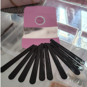 espatula de plastico x 10u 10.8 cm x 0.25 cm