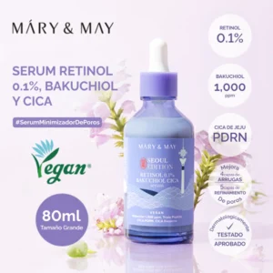 Serum facial con RETINOL 0.1% BAKUCHIOL CICA SEOUL SERUM 80ml Mary&May