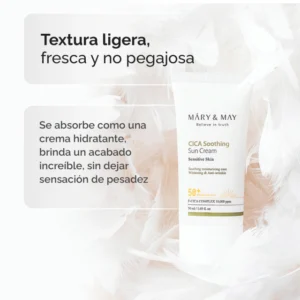 Protector solar emulsion  CICA Soothing  SPF50+ PA++++ 50ml Mary&May