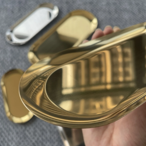 Bandeja  Gold de acero inoxidable de 23 cm x 9 cm