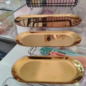 Bandeja Gold de acero inoxidable 30 cm x 13 cm