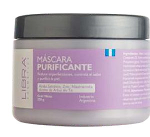Máscara Purificante con Acido Salicilico, Zinc, Niacinamida y Aceite de arbol de te Libra Cosmetica