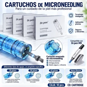 Cartucho de microneedling Dr Pen N9 x 10u originale con chip incorporado