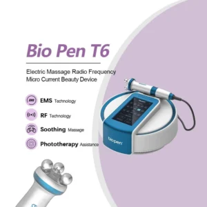 Bio Pen T6  Dispositivo Multifuncional de Radiofrecuencia, EMS con manillar rotativo de 360gr by DR PEN