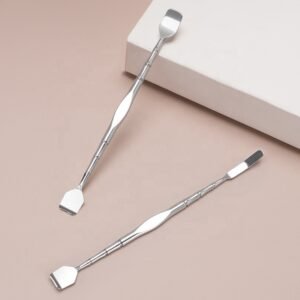 extractor de acne modelo espatula de acero doble punta