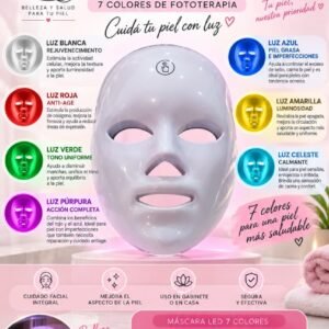 Mascara led 7 colores tratamientos faciales
