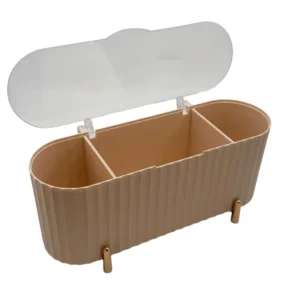 Organizador Blanco con tapa de acrilico