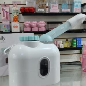 Vaporizador facial con salida orientable y espacio para hierbas de mesa chico