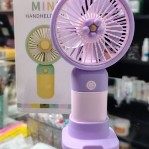 Ventilador Beauty MINI HANDHELN FAN base y carga usb